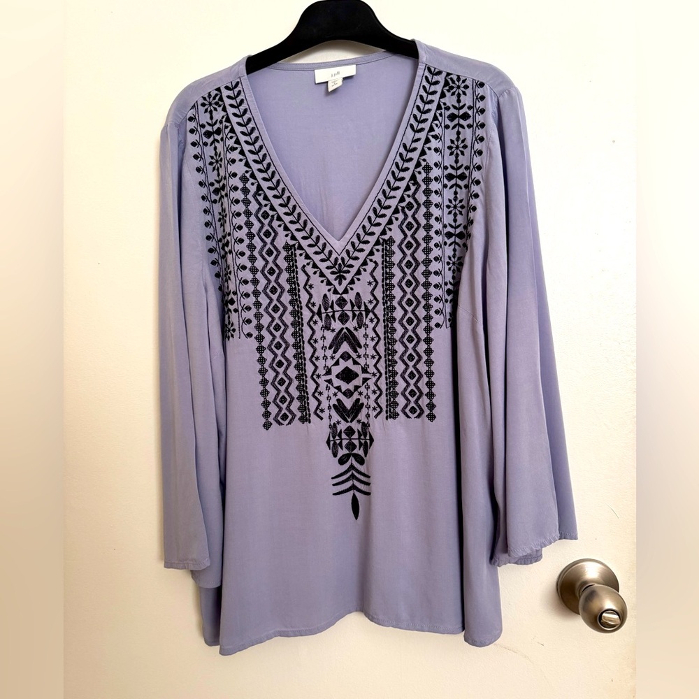 Embroidered Lavender Top, SP🦋